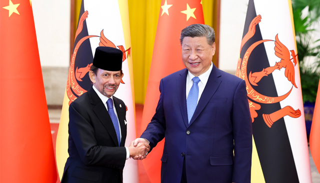 習近平同文萊蘇丹哈桑納爾會談